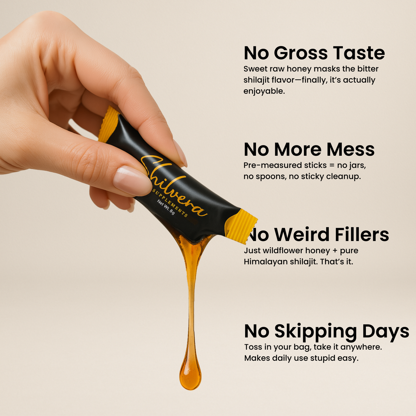 Shilvera™ Himalayan Shilajit Honey Sticks